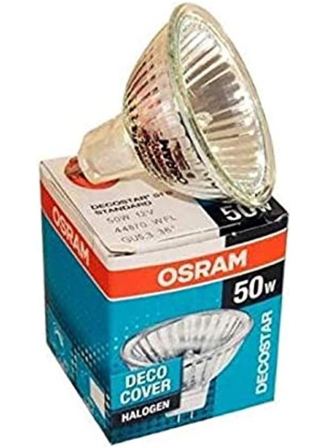 Osram Circular Dimmable Long Lasting Lifespan Illumination Entrance, Kitchen, Restaurants Track & Recessed Halogen Bulb Pack Of 4 12V 50W Mr16 Yellow  - Image 3
