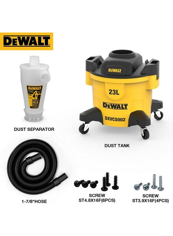 ديوالت مكنسة سحب الغبار بالشفط الرطب/الجاف مع خزان أصفر وأسود سعة 23 لتر DXVCS002 - Image 2