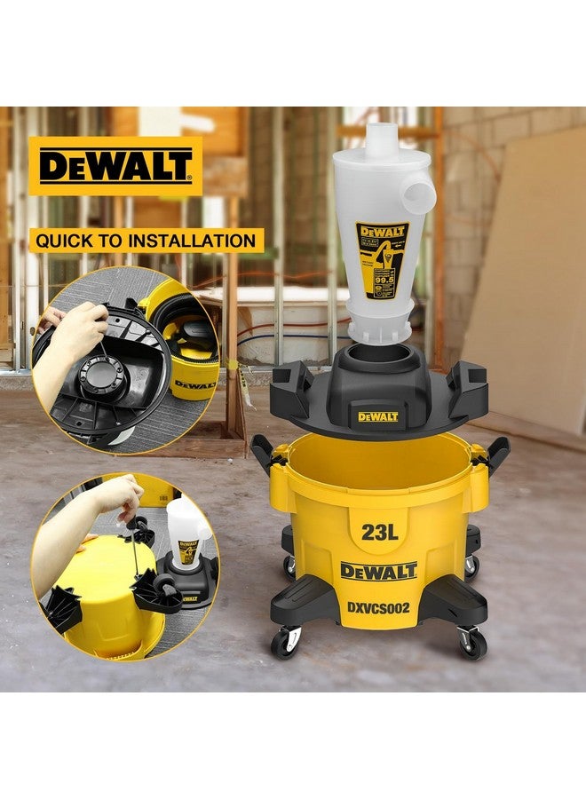 ديوالت مكنسة سحب الغبار بالشفط الرطب/الجاف مع خزان أصفر وأسود سعة 23 لتر DXVCS002 - Image 3