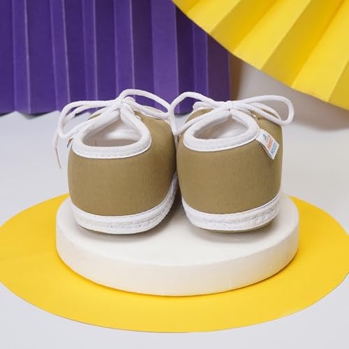 Neska Moda 6 To 12 Months Baby Boys & Baby Girls Cotton Lace Booties-(Green)-BT2159 - Image 4