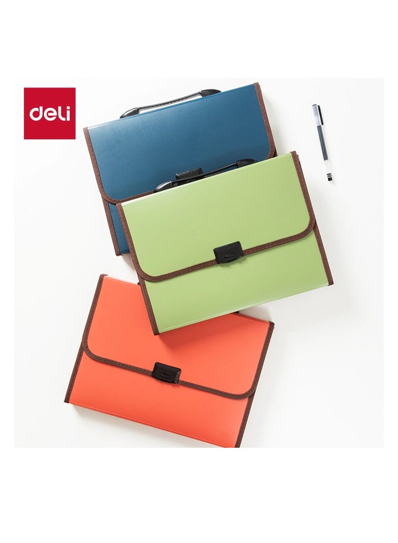 Deli 1-Piece A4 Size Expanding File With 13 Pockets Assorted Colours - Image 5