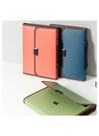 1-Piece A4 Size Expanding File With 13 Pockets Assorted Colours - view 2