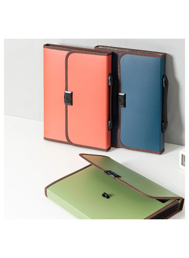 Deli 1-Piece A4 Size Expanding File With 13 Pockets Assorted Colours - Image 2