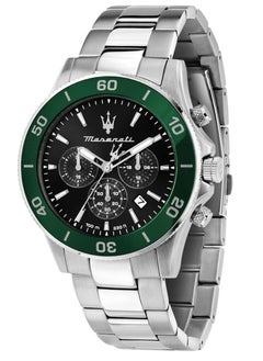 Maserati Maserati R8873600008 Lifestyle Chronograph Date Small Seconds Analog Dial Color Black Watches for Men  - Image 1