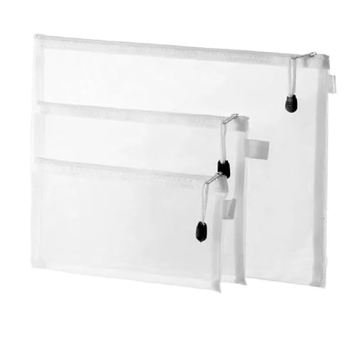 SWILAK 6 Stationary Transparent Pouch, Plastic Zipper Bags, Student Storage Bag, Document Bags, Certificates Bags, Pencil Pen Cases, Envelope Bag, Cosmetic Pouch with Zipper, Travel Organizer(Mix) - Image 1