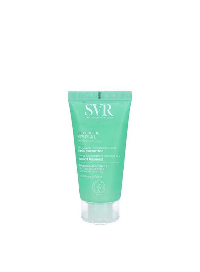 SVR Spirial Deo-Douche Deodorizing Cleansing Gel 55ml - Image 2