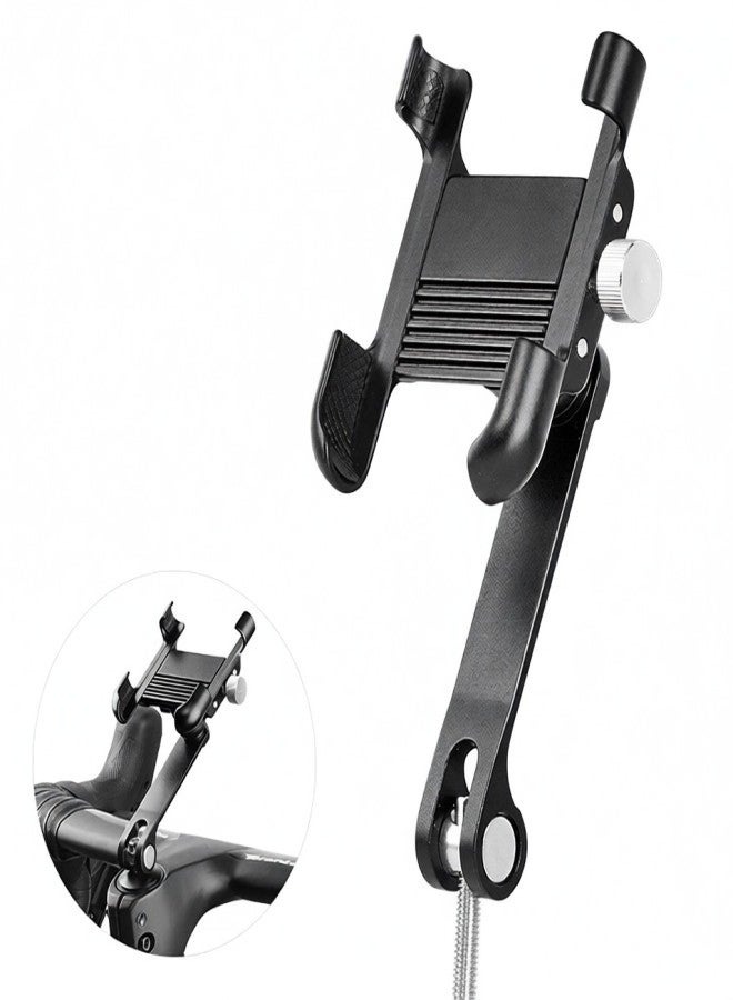 ويل آب حامل هاتف للدراجة قابل للتعديل بزاوية 360 درجة، مصنوع من سبائك الألومنيوم، حامل هاتف ذكي، حامل ملاحة للدراجات الجبلية - Image 1
