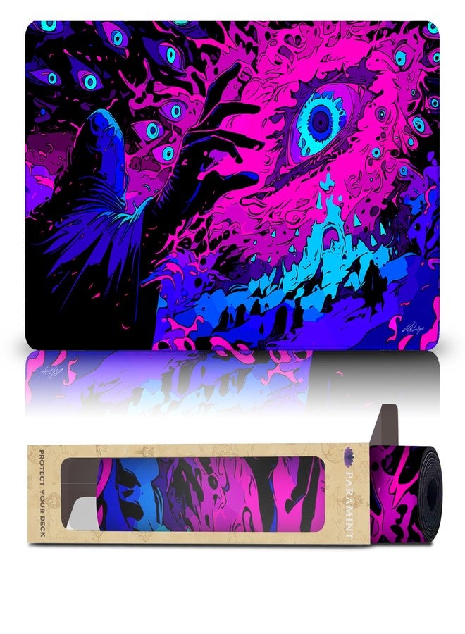 Paramint Third Eye of The Storm (Stitched) - MTG Playmat by Matt Burks - Compatible with Magic The Gathering Playmat - Play MTG, YuGiOh, TCG - Original Play Mat Art Designs & Accessories - Image 1