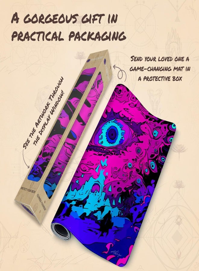 Paramint Third Eye of The Storm (Stitched) - MTG Playmat by Matt Burks - Compatible with Magic The Gathering Playmat - Play MTG, YuGiOh, TCG - Original Play Mat Art Designs & Accessories - Image 4