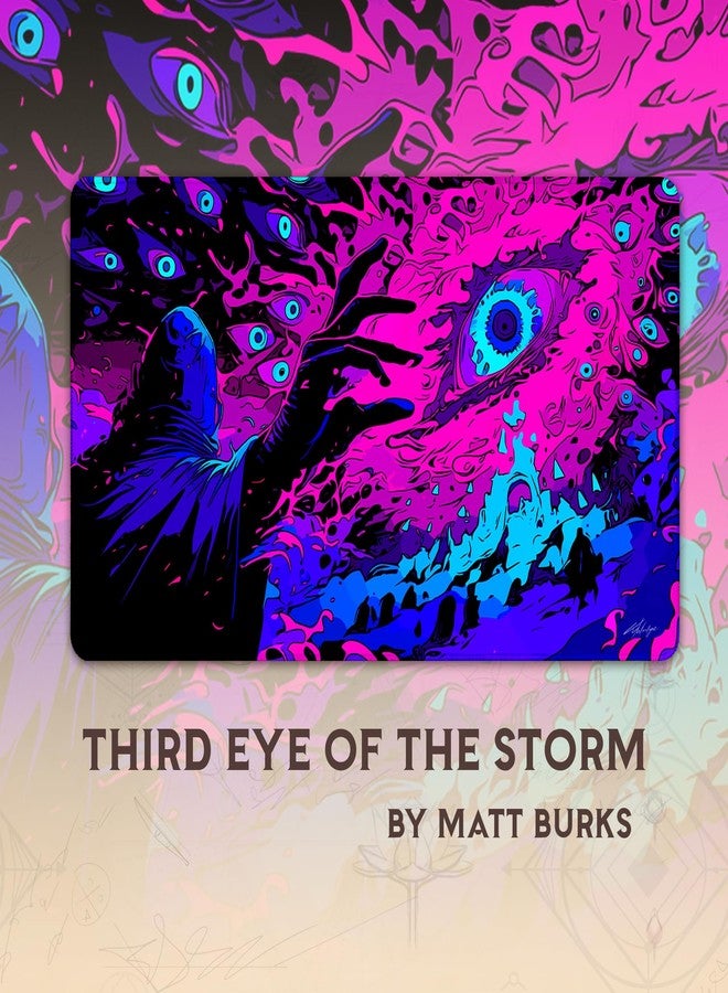Paramint Third Eye of The Storm (Stitched) - MTG Playmat by Matt Burks - Compatible with Magic The Gathering Playmat - Play MTG, YuGiOh, TCG - Original Play Mat Art Designs & Accessories - Image 2