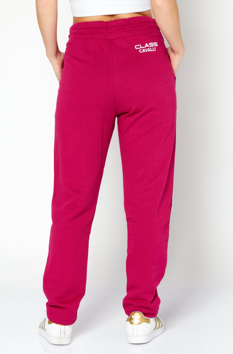 Cavalli Class Women Logo Print Sweatpants, Pink - Image 2