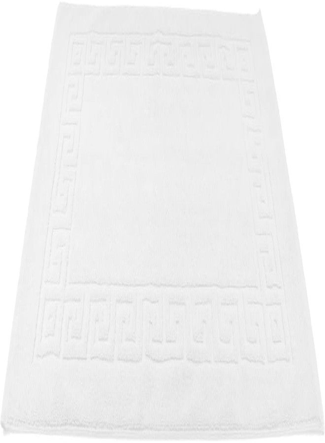 AYUS 780 GSM Pure Cotton Bath/Door Mat Luxury Hotel & Spa Quality, Ringspun Cotton, Maximum Softness & Absorbency 30 x 20 (in Inches)/(51 x 76 cm)(White) - Image 3
