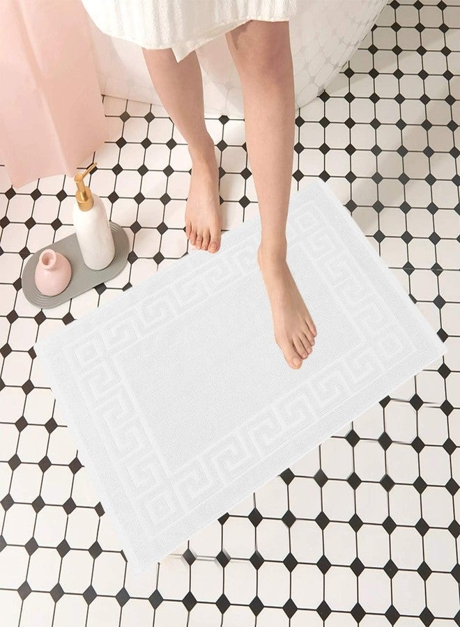 AYUS 780 GSM Pure Cotton Bath/Door Mat Luxury Hotel & Spa Quality, Ringspun Cotton, Maximum Softness & Absorbency 30 x 20 (in Inches)/(51 x 76 cm)(White) - Image 2