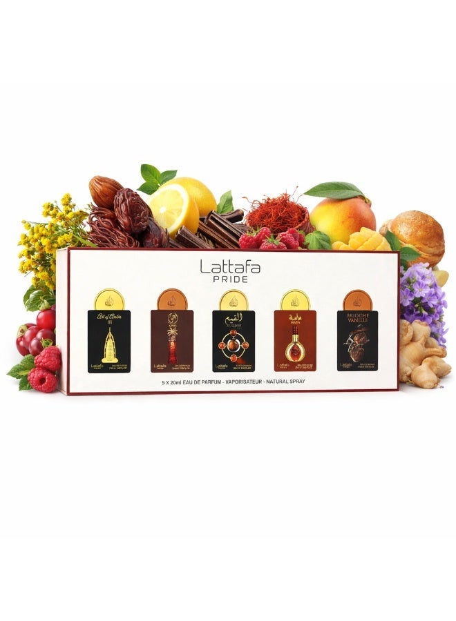 Lattafa Pride Eau de Parfum Gift Set Collection No.4 (5 x 20ml) - Image 2