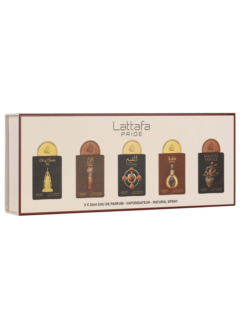 Lattafa Pride Eau de Parfum Gift Set Collection No.4 (5 x 20ml) - Image 1