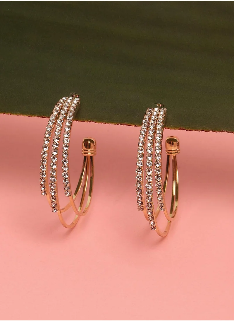 SOHI Western Hoop Earrings