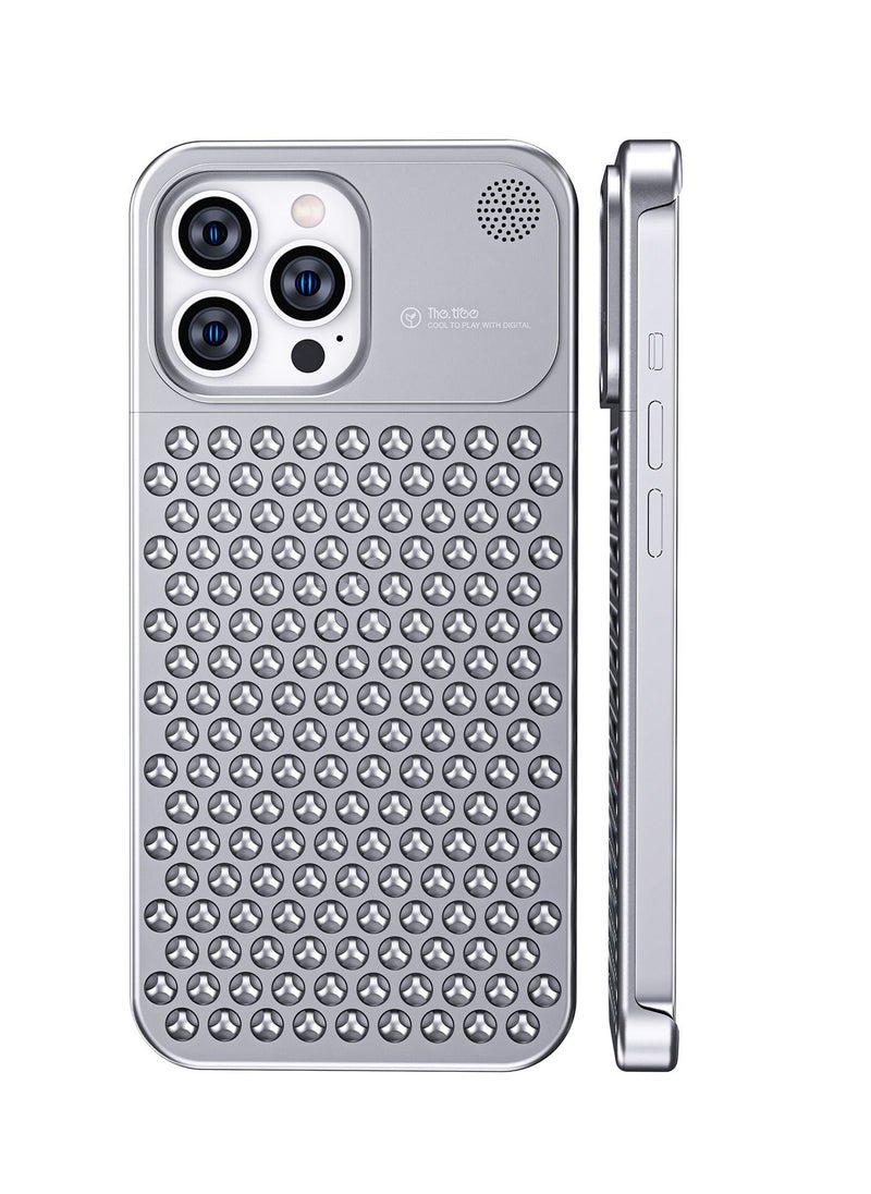 Generic - Phone case with aromatherapy, metal border phone case, fast heat dissipation, mesh breathable phone case, drop and shockproof, suitable for Apple iPhone 14 Pro Max/14Pro/14Plus/14 - Image 1