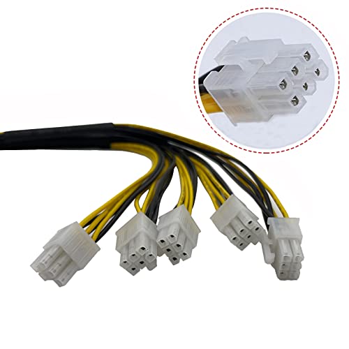 Onyehn 6Pin PCIE Mining Power Supply Connector Cable 40cm,for Bitmain Antminer APW7 + APW3 PSU L3 D3(2 Pack) - Image 4