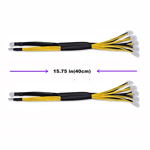 Onyehn 6Pin PCIE Mining Power Supply Connector Cable 40cm,for Bitmain Antminer APW7 + APW3 PSU L3 D3(2 Pack) - Image 3