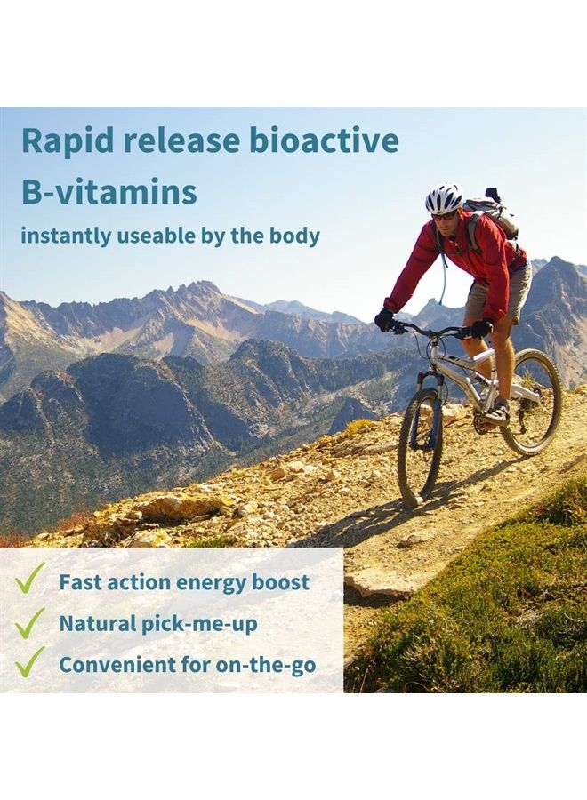 Super B-Complex Liquid B-Vitamin Effervescent Drink, Methylated, Fast Action Energy Supplement, Caffeine-Free, Sugar-Free, Orange Flavor, Vegan, 20 Effervescent Tablets, by Igennus