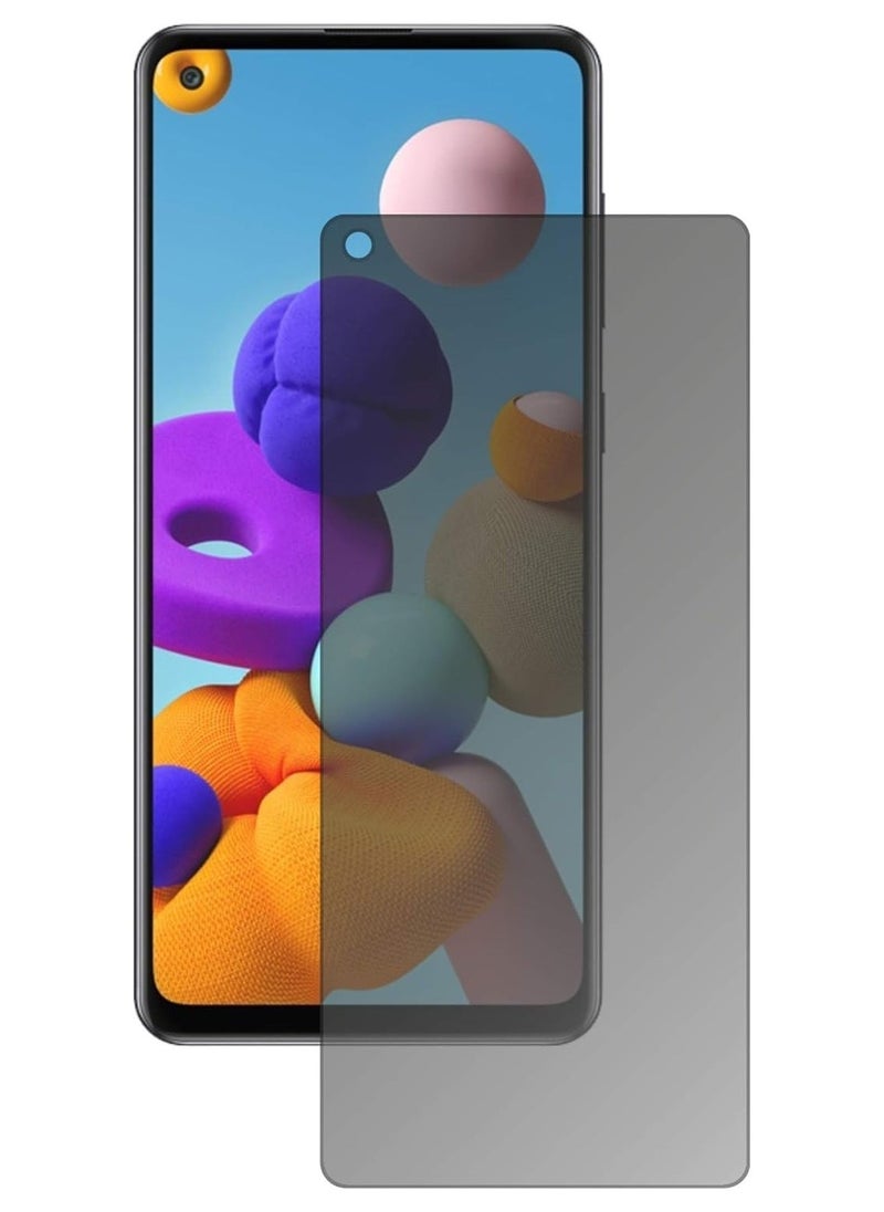 Raxoom Samsung Galaxy A21s Screen Protector Glass Full Glue Tempered Glass Screen Guard Anti Explosion 2.5D - Image 3