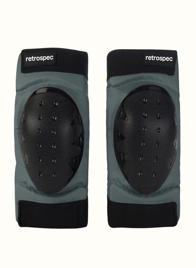 Retrospec Knee Pads, Elbow Pads & Wrist Guards for Men, Women & Kids - Protective Gear for Skateboarding, Roller Skate, Rollerblade, BMX & Scooter - Multi Sport Pad Set - Graphite - Child (3-9 Years) - Image 5