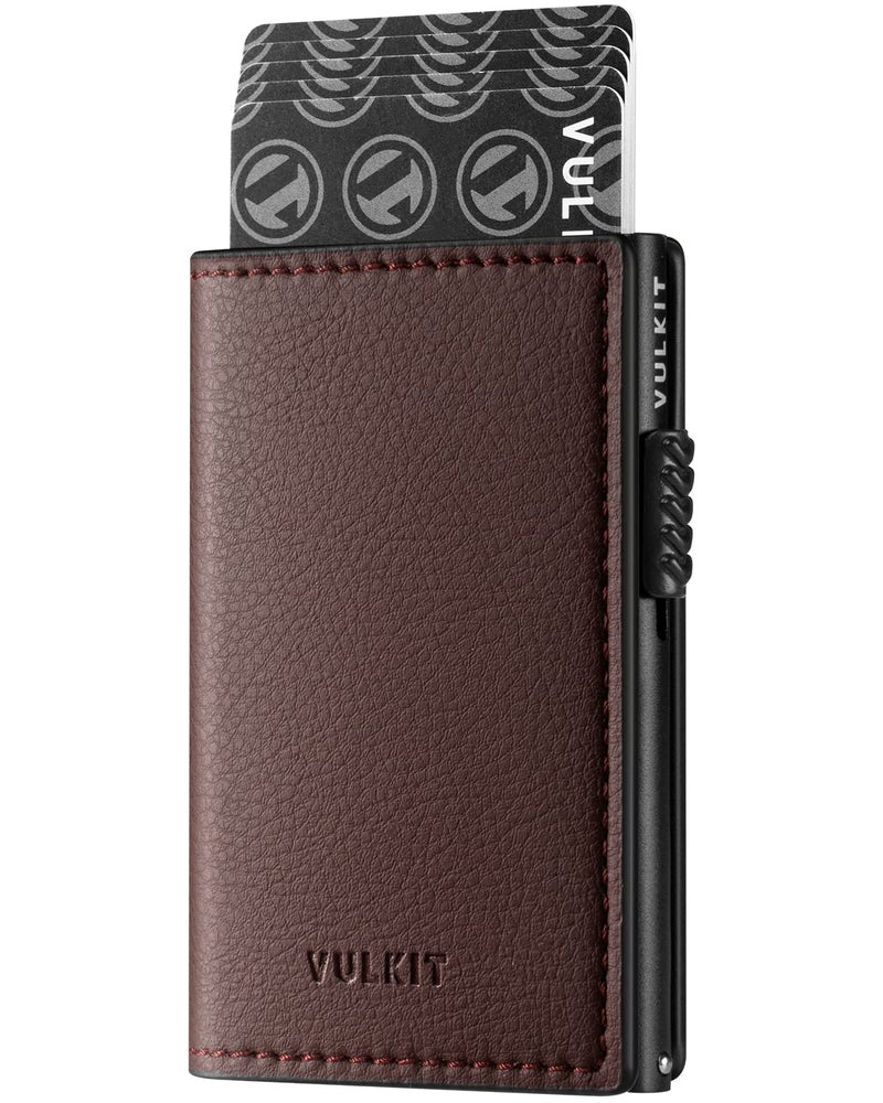 VULKIT محفظة حامل بطاقات فالكيت المينيمالية مع حماية RFID تحمل حتى 10 بطاقات - Image 1