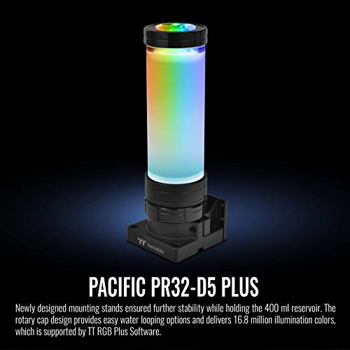 Thermaltake Pacific PR32-D5 Plus 16.8 Million RBG Color Software Enabled (TT RGB Plus/Alexa/Razer Chroma) 5-Speed D5 Pump/Reservoir Combo CL-W280-PL00SW-A - Image 2