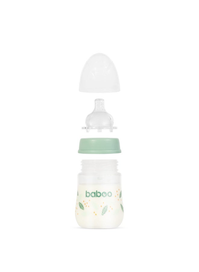 Baboo Anti-Colic Wide Neck Bottle | (6 Oz) Newborn Anti-Colic Baby Bottle with Natural Response Nipple Suitable for 0+ Months | Wide Neck Cap with Baby Bottle, Easy to Clean 180ml (Peachy Keen) - Image 3