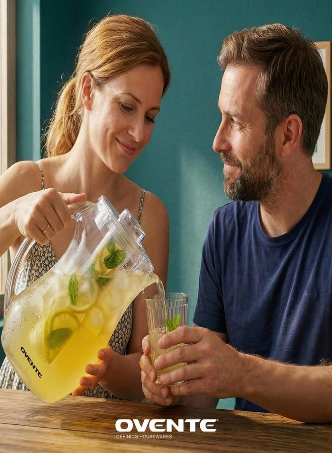 OVENTE Fruit Infusion Water Pitcher 2.5L/85Oz with Removable Lid and Infuser Rod, BPA-Free, Shatterproof Acrylic Beverage Jug for Flavor-Infused Drinks, Lemonade, Juice and Iced Tea, Clear PIA0852C - Image 5