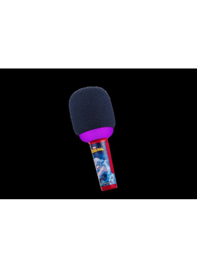 Volkano Spider Man Bluetooth Microphone with LED Lights | Wireless kids microphone with Stitch design, LED lights, Bluetooth connectivity, and fun karaoke features - Image 3
