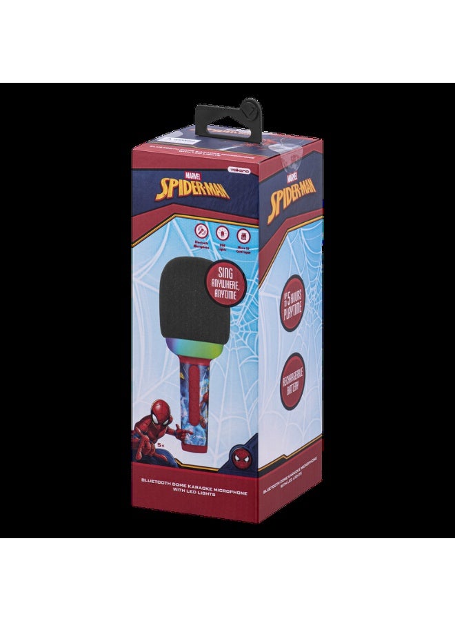 Volkano Spider Man Bluetooth Microphone with LED Lights | Wireless kids microphone with Stitch design, LED lights, Bluetooth connectivity, and fun karaoke features - Image 2