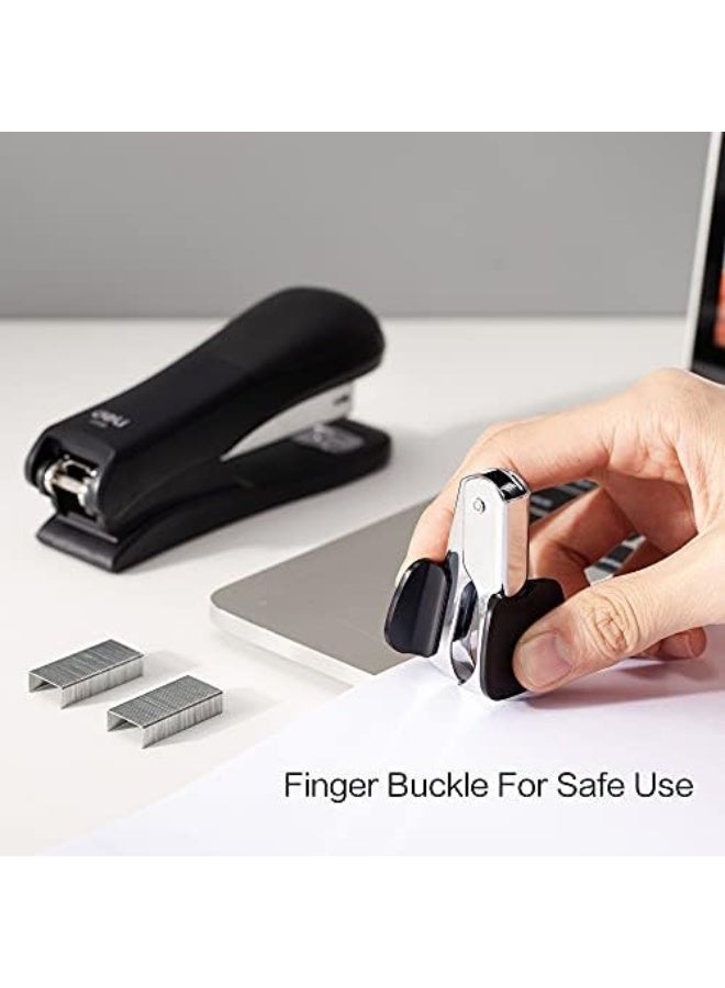 Deli Stapler Value Pack, Desktop Standard Staplers, 20 Sheet Capacity, Includes Staples & Staple Remover, Black - Image 5