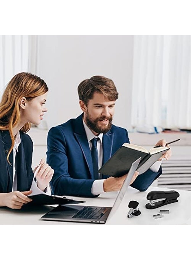 Deli Stapler Value Pack, Desktop Standard Staplers, 20 Sheet Capacity, Includes Staples & Staple Remover, Black - Image 2