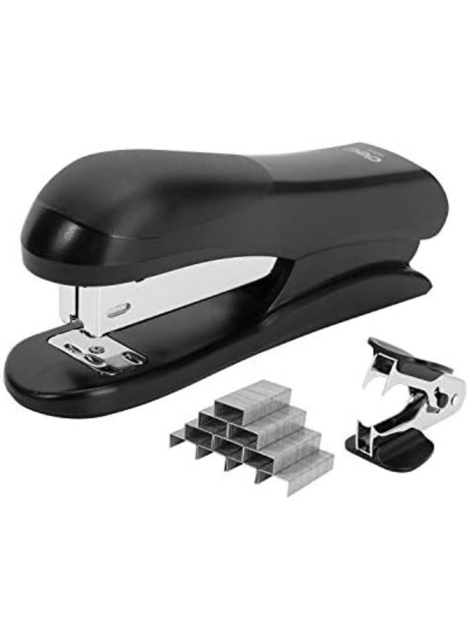 Deli Stapler Value Pack, Desktop Standard Staplers, 20 Sheet Capacity, Includes Staples & Staple Remover, Black - Image 1