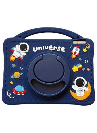 Kids Case for Samsung Galaxy Tab A9 Plus 11 Inch 2023 with Pencil Holder, Portable Handle Stand, Kids Silicone Shockproof Cover for Samsung Tab A9+ 11 Inch Tablet (SM-X210/X216/X218) (Navy blue) - view 2