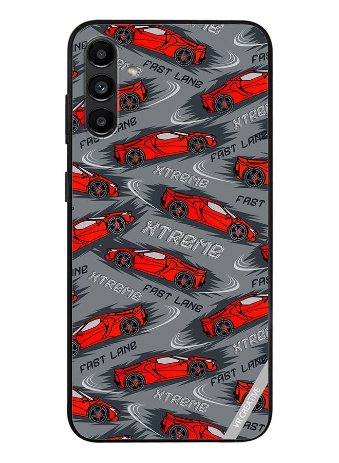 VR CREATIVE Protective Case Cover For Samsung Galaxy A13 5G Abstract Seamless Pattern With Sport Cars Design Multicolour - Image 1