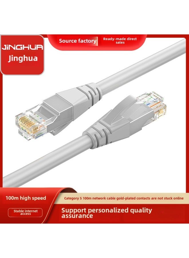 Direct Super Five Types Of Unshielded Network Cable CAT5 Set-top Box Router Computer Connection Network Jumper-Color:Grey-Line Length:1.5 M  - Image 1