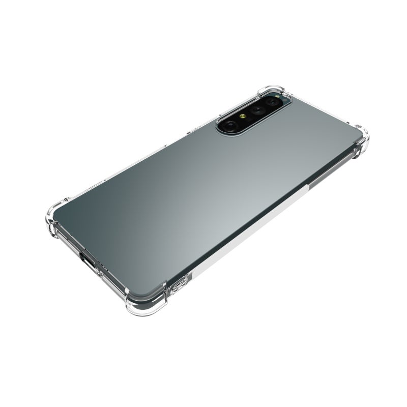HuHa Case Cover For Sony Xperia 1 IV Shockproof Non-slip Thickening TPU Phone Case(Transparent) - Image 5