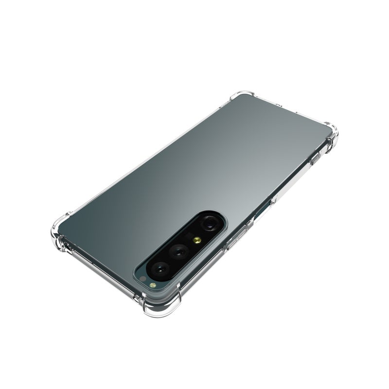HuHa Case Cover For Sony Xperia 1 IV Shockproof Non-slip Thickening TPU Phone Case(Transparent) - Image 4