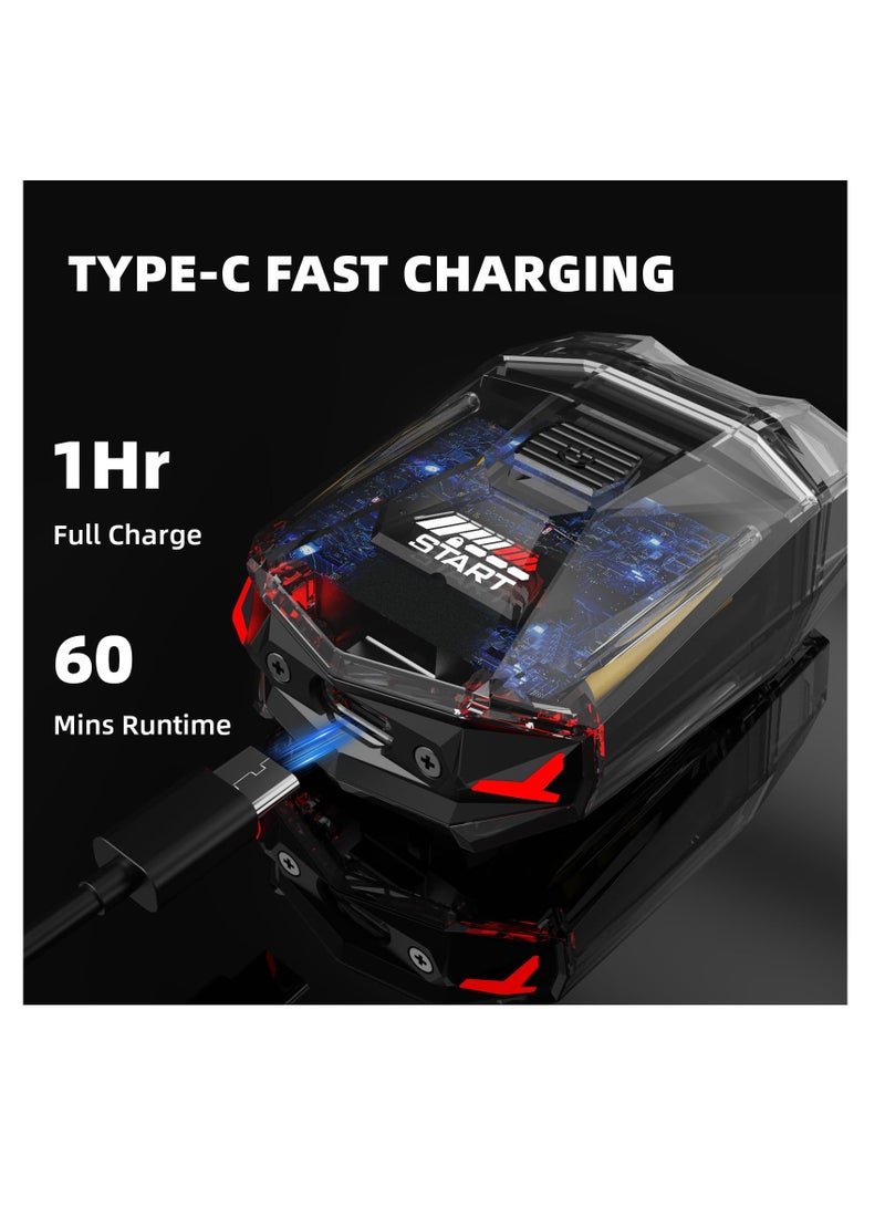 KASTWAVE Mini Electric Shaver, Portable Cyberpunk Electric Razor for Men, IPX7 Waterproof Travel Shaver with Smart Display, Wet & Dry Shaving, Rechargeable Cordless Rotary Shaver for Home, Office, Car, Gifts - Image 3