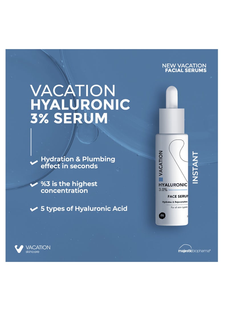 VACATION - HYALURONIC ACID SERUM 3% 30 ML - Image 1
