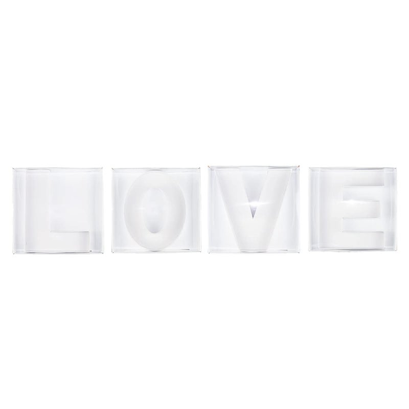 WENPACK 12"" Cardboard Letter Shaped Mache Decorative Strawberries Fillable Sweets Candy Box with Clear Lid (White  L) - Image 5