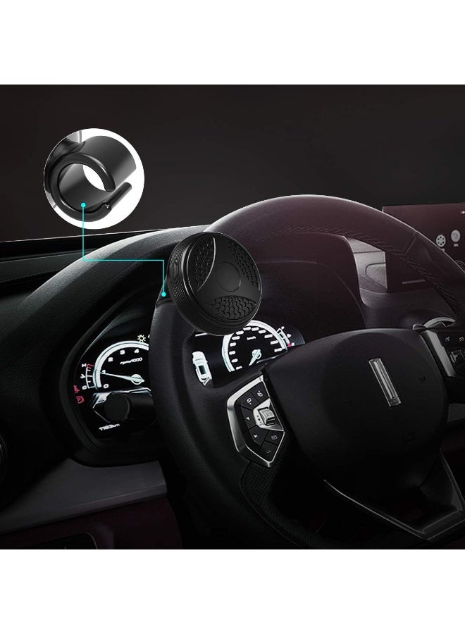 صحرمارت مقبض عجلة قيادة محدث، دوار لعجلة قيادة السيارة، للسيارات والشاحنات والجرارات والقوارب وملحق التحكم في سرعة السيارة، مساعد قيادة مناسب عالمي يدور 360 درجة، معزز مساعد القيادة - Image 4