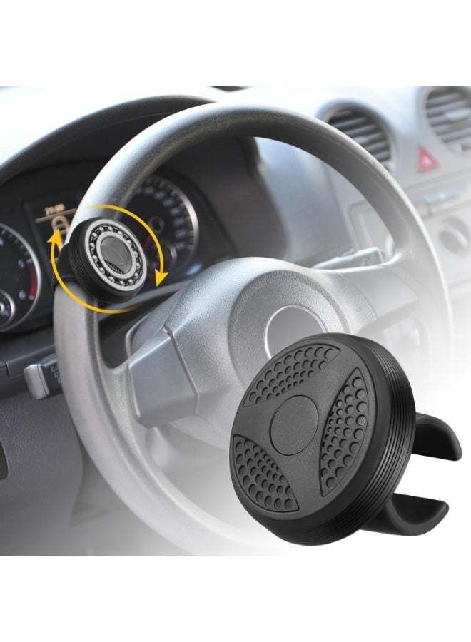 صحرمارت مقبض عجلة قيادة محدث، دوار لعجلة قيادة السيارة، للسيارات والشاحنات والجرارات والقوارب وملحق التحكم في سرعة السيارة، مساعد قيادة مناسب عالمي يدور 360 درجة، معزز مساعد القيادة - Image 2