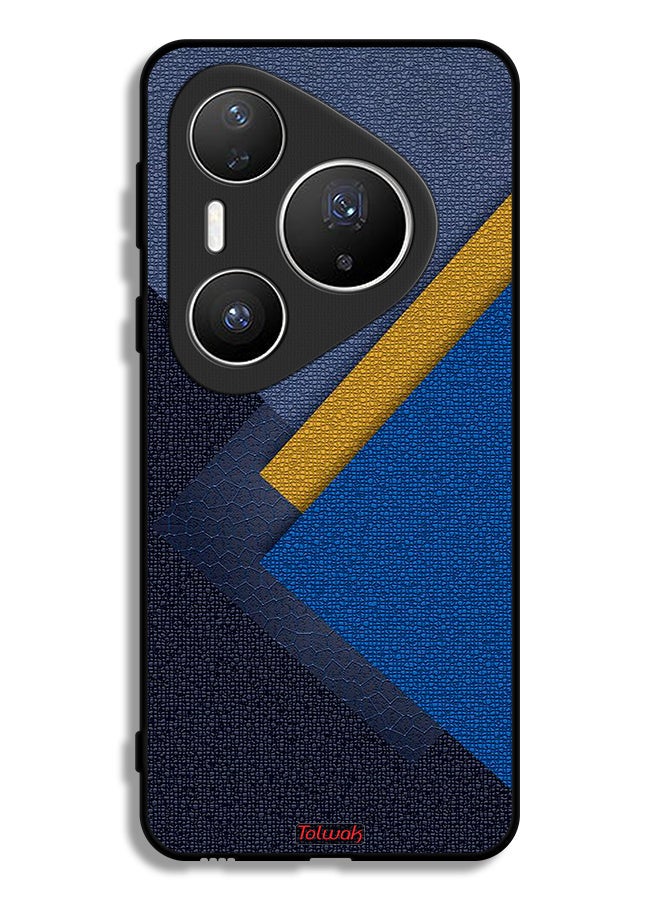 Tolwak Huawei Pura 80 Pro Plus Protective Case Cover Triangles Leather Shades Pattern - Image 1