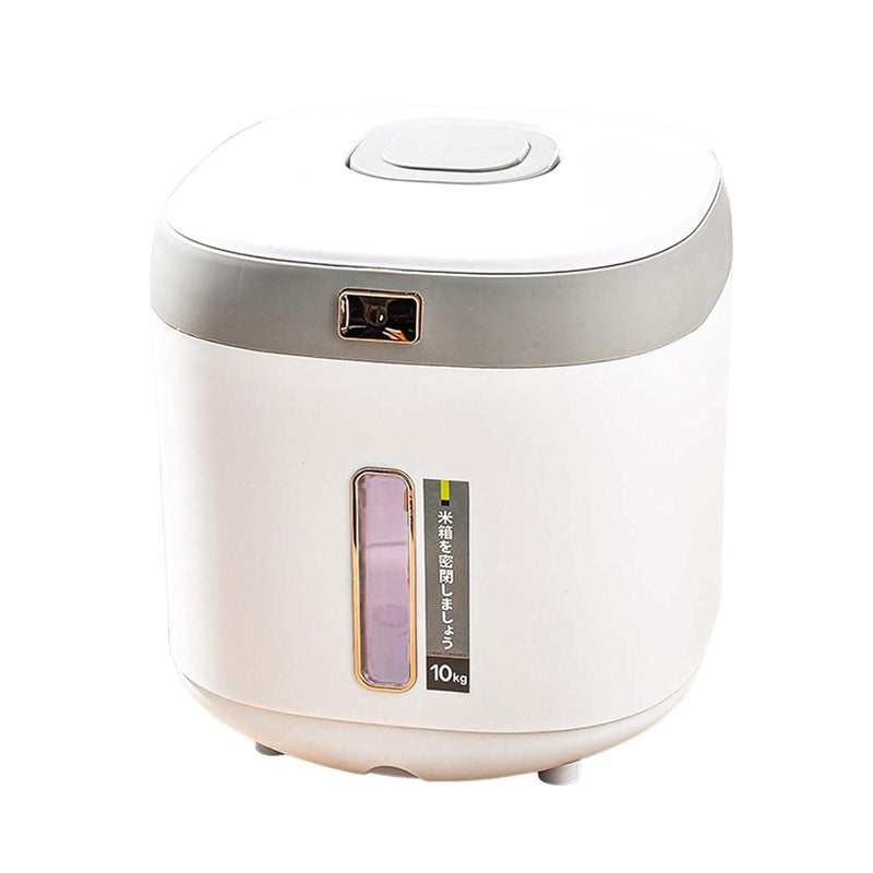 Delavala Delavala Beautiful Portable Rice Bucket Thickened Household Moistureproof 10kg Kitchen Sealed Rice Noodle Storage Box Flour Bucket Rice Storage Box Actual  - Image 1