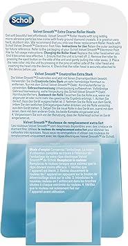 Scholl Velvet Smooth Diamond Pedicure Hard Skin Remover Refills Extra Coarse Pack of 2 - Image 2