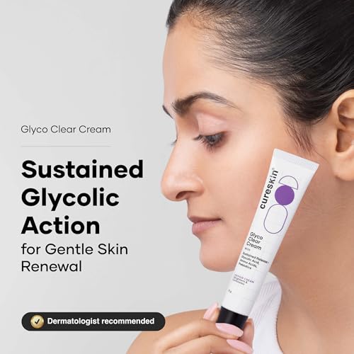 Cureskin Glyco Clear Cream Repair Cream with Sustained Release Glycolic Acid Amino Acids and Prebiotics - Image 3