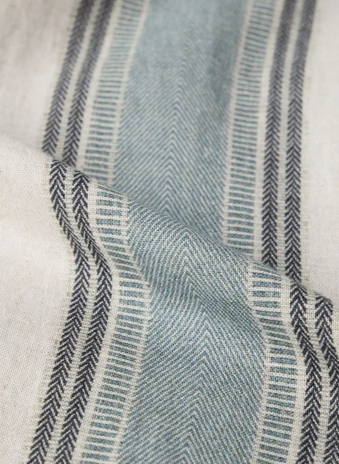 The Souled Store  The Souled Store Men Stripes Jade Haze Multicolor Regular Fit Cotton Linen Shirt  | Best Price UAE
